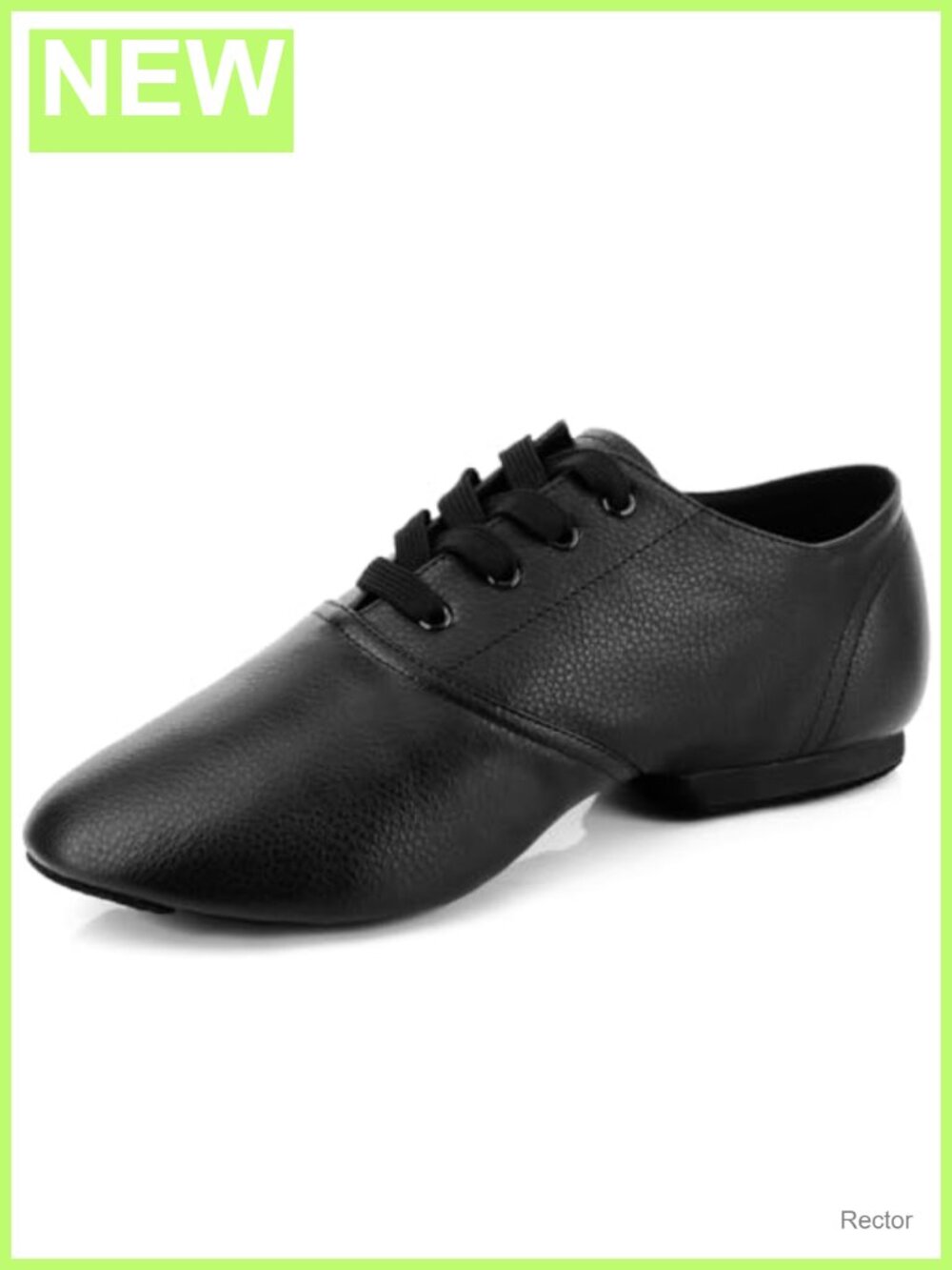 Jazz Dance Shoes Lace Up Split Sole PU Leather Women Men